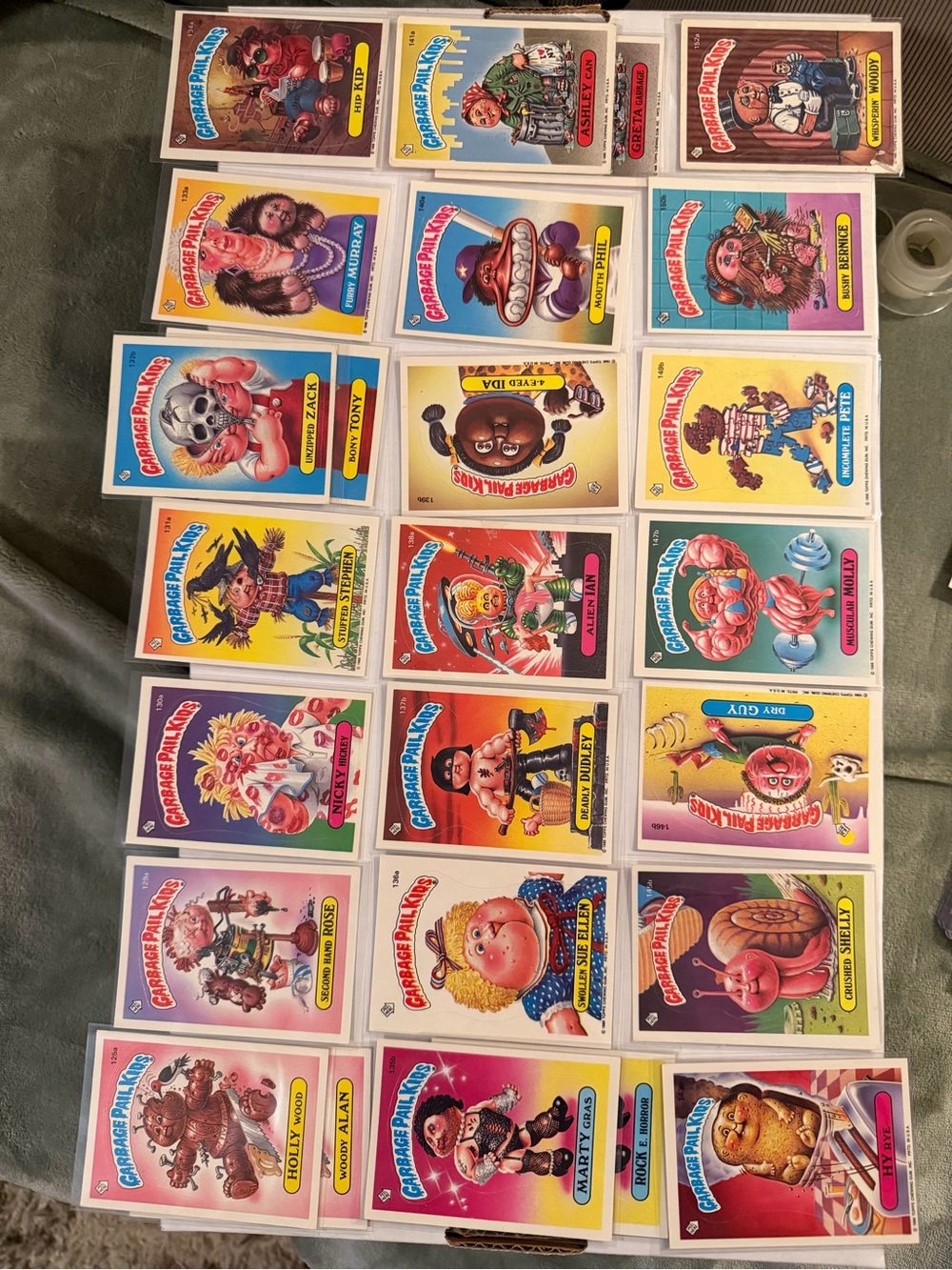 1986 Garbage Pail Kids Series 4 Lot - 32 Cards RUN w/ Rare WOODY ALAN